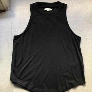 Madewell Black High Neck Tank